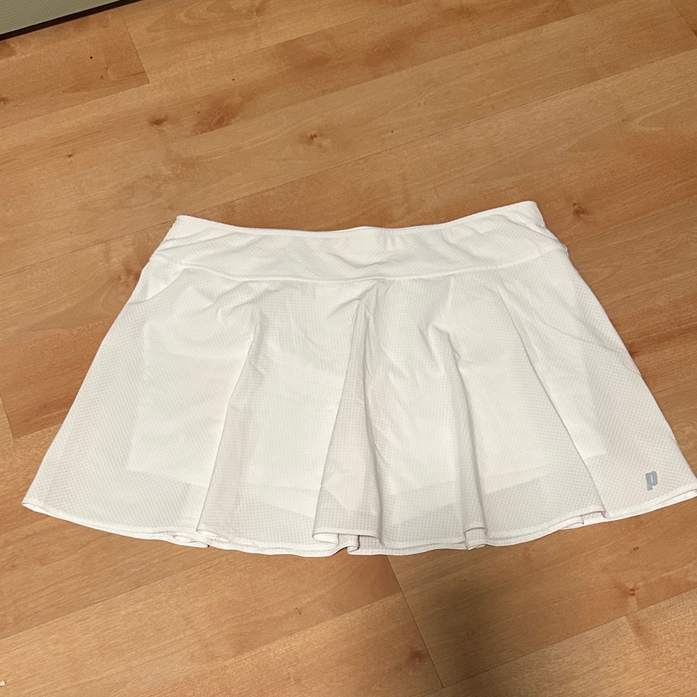 Prince White Pleated Tennis Skirt